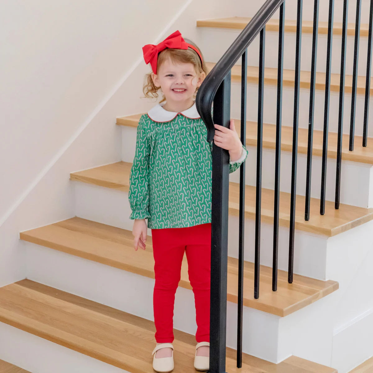 Lila and Hayes Morgan Legging Set- Candy Cane Lane