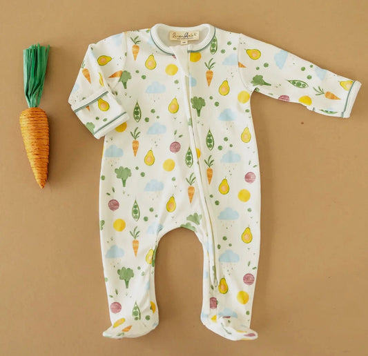 Magnolia Baby Eat Your Veggies Footie