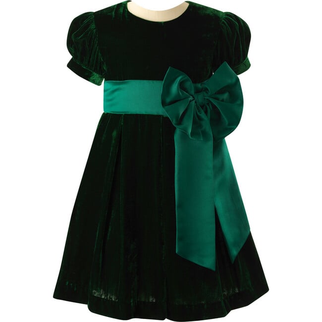 Rachel Riley Green Velvet Dress