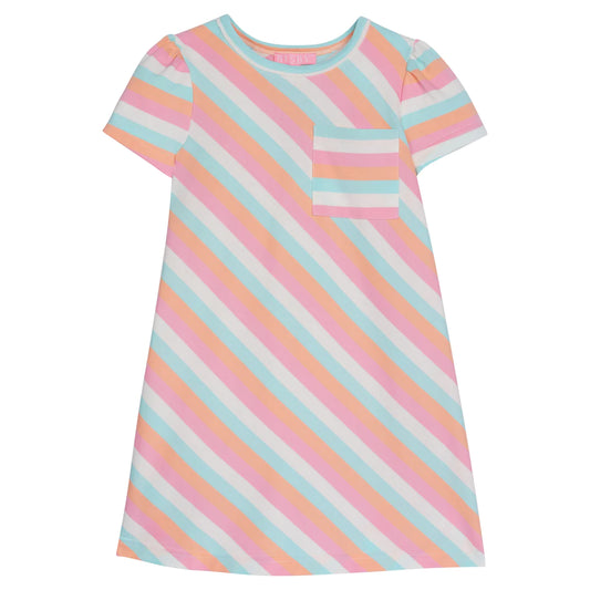 BISBY Everyday Dress- Sherbert Stripe