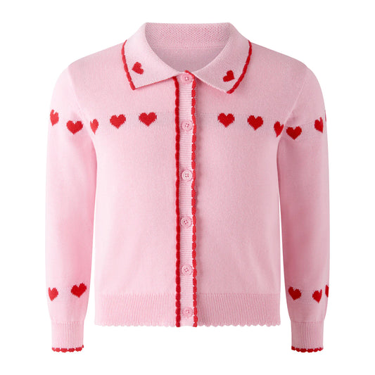 Rachel Riley Heart Cardigan