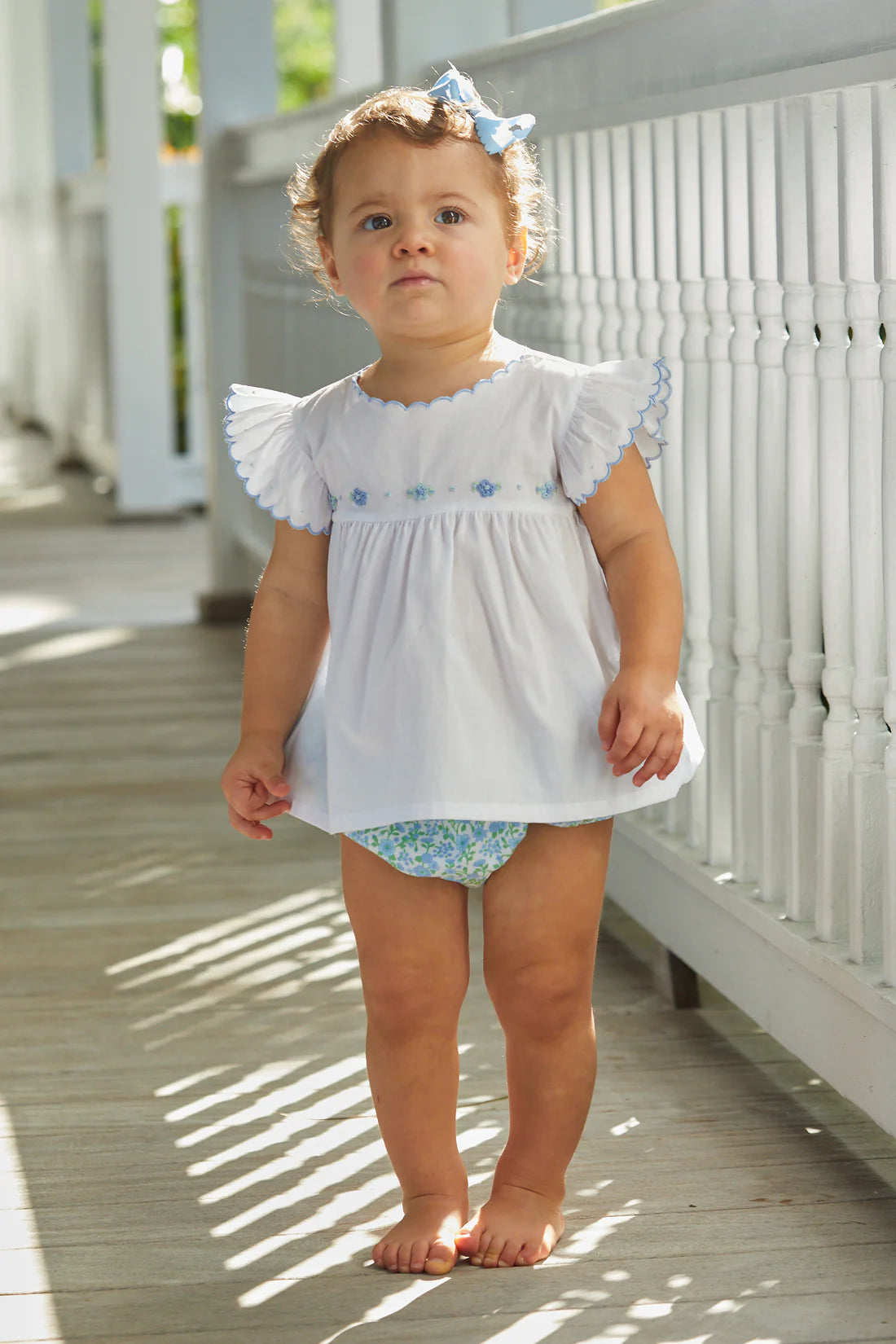 Little English Ruffled Diaper Cover- Millbrook Floral