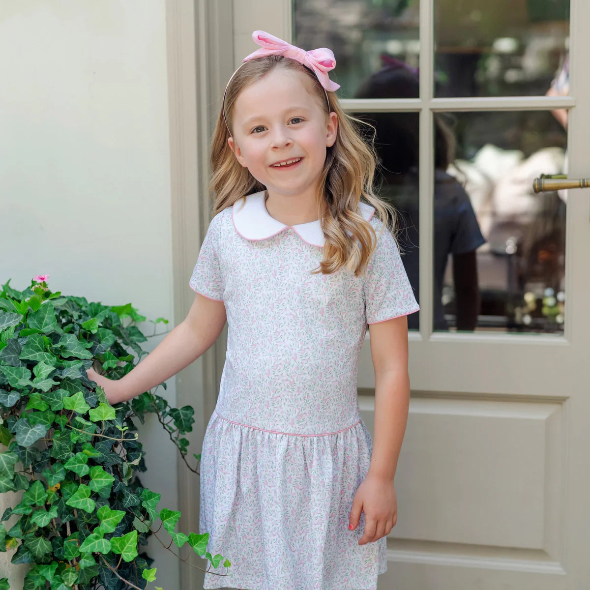 Lila and Hayes Libby Girls Dress- Garden Soiree