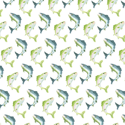 Lila and Hayes Charles Boys Short Set- Jumping Trout