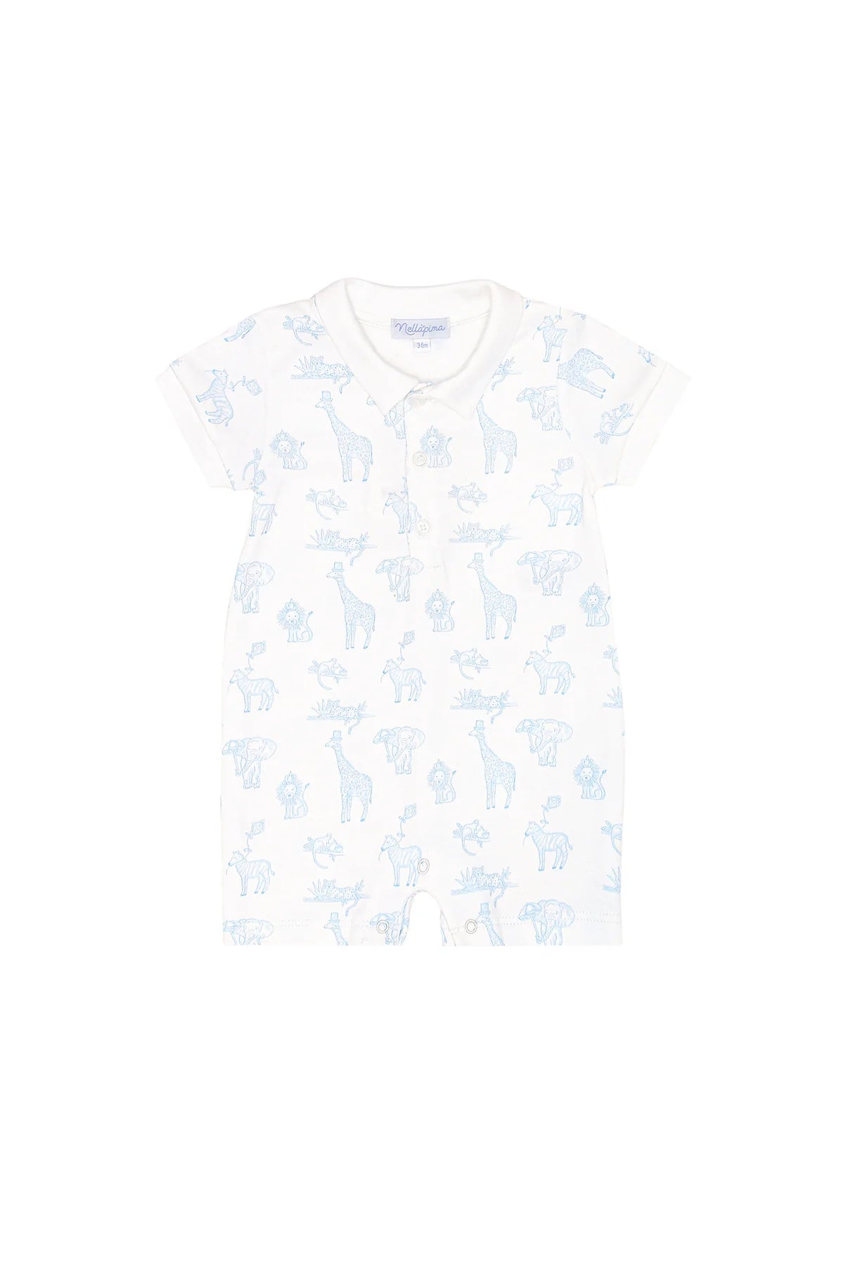 Nella Pima Blue Safari Romper