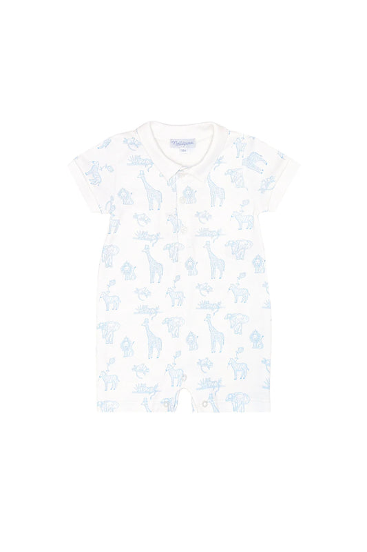 Nella Pima Blue Safari Romper