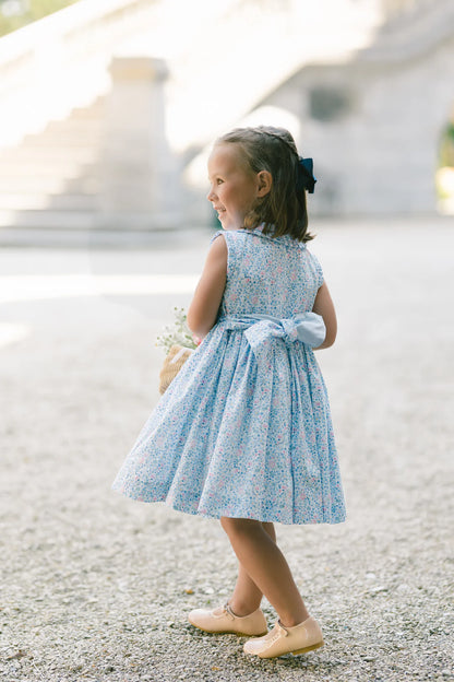 Antoinette Paris Olympe Floral Blue Dress