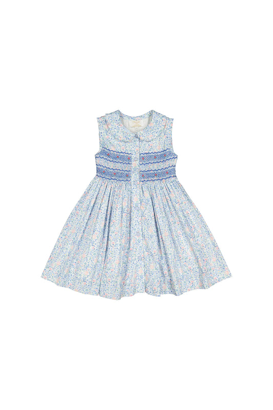 Antoinette Paris Olympe Floral Blue Dress