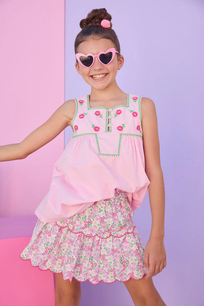 BISBY Keystone Top- Bloomsbury Embroidery