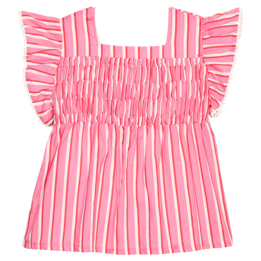 BISBY Chloe Top- Saltwater Taffy Stripe