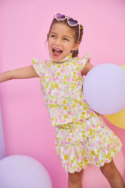BISBY Two Tiered Skort- Bedford Buttercup