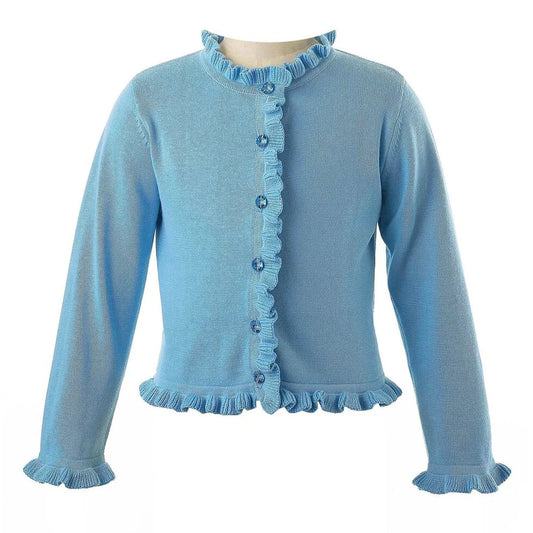 Rachel Riley Frill Cardign-Blue