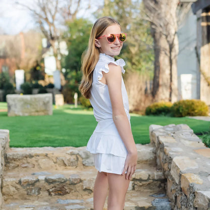 Lila and Hayes Margot Performance Skort- White