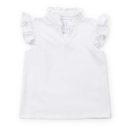 Lila and Hayes Ellie Sleeveless Performance Top- White