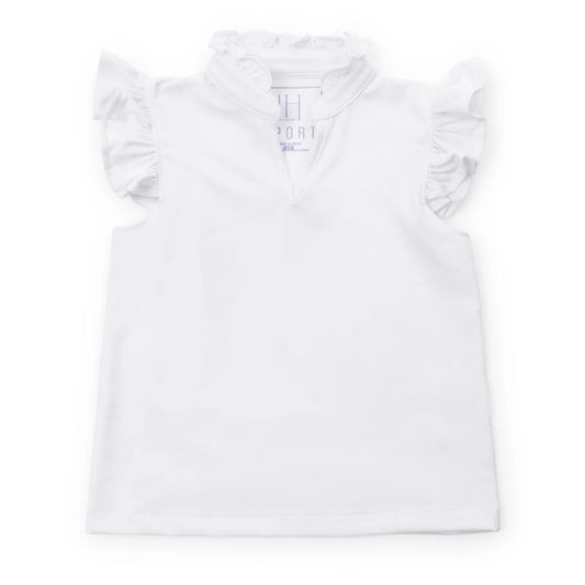 Lila and Hayes Ellie Sleeveless Performance Top- White