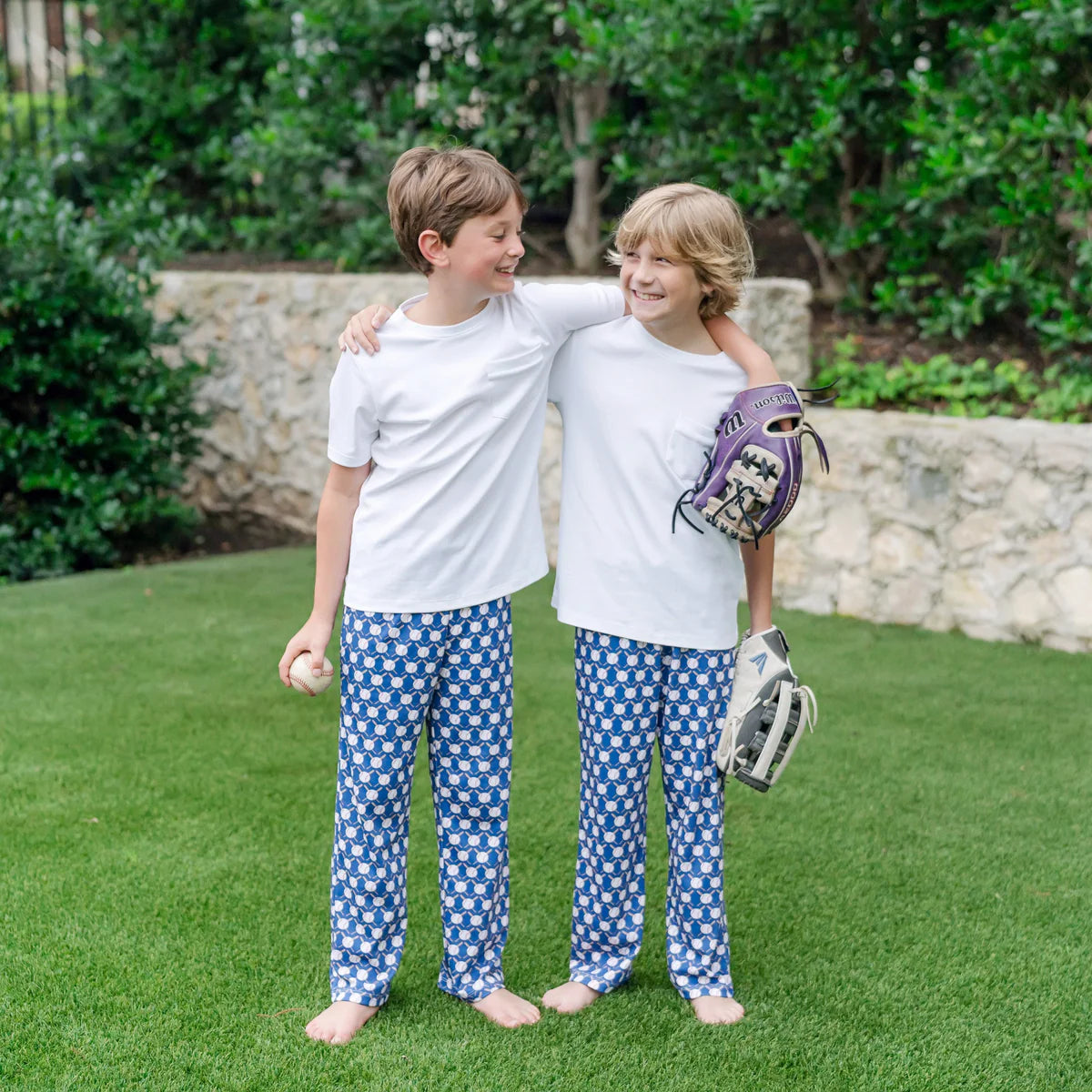 Lila and Hayes Beckett Hang Out Pant- Baseball
