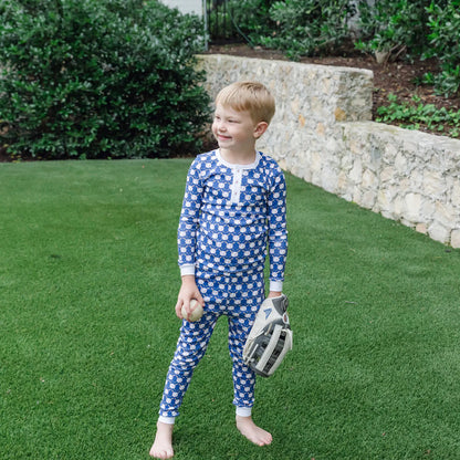 Lila and Hayes Jack Pajama Set- Baseball