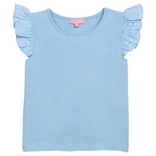 BISBY Eyelet Tank -Light Blue