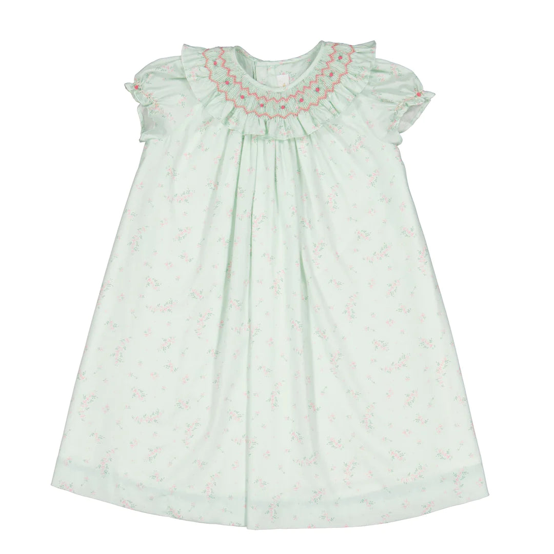 Antoinette Paris Jasmine Dress- Mint Floral Baby