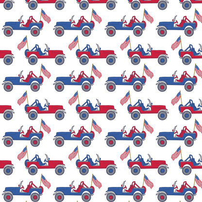 Lila and Hayes Beckett Hang Out Pant- Patriotic Trucks