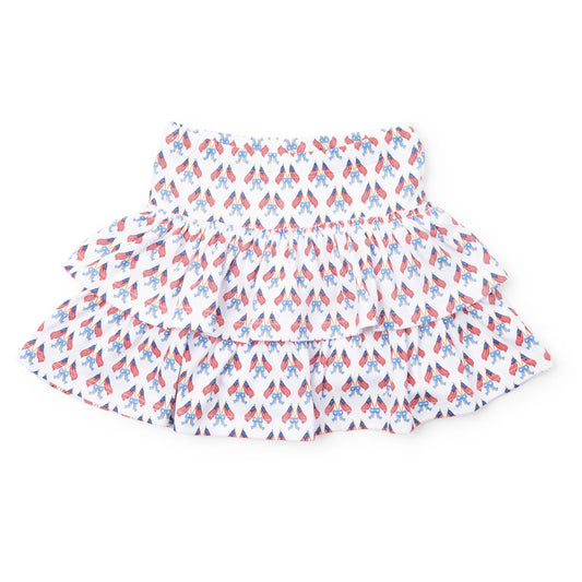 Lila and Hayes Maggie Tiered Skirt- Stars, Stripes and Bows
