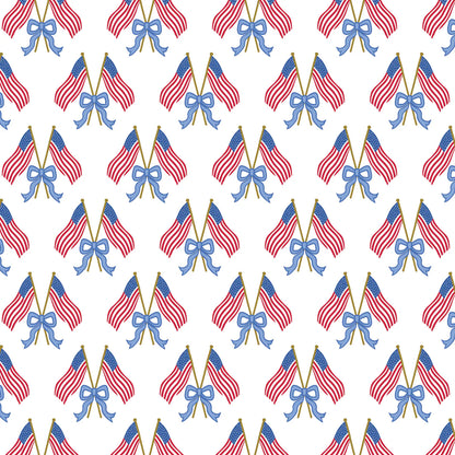 Lila and Hayes Maggie Tiered Skirt- Stars, Stripes and Bows