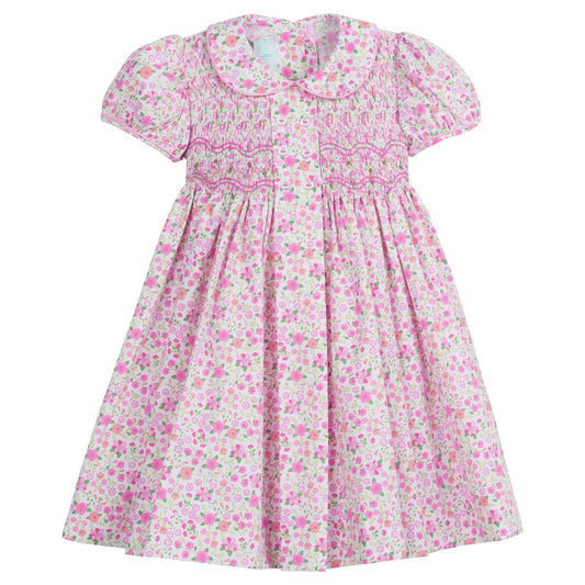 Little English Smocked Bridget Dress- Fairway Floral