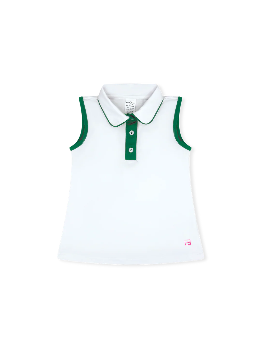 SET Gabby Tank- Pure Coconut/Augusta Green