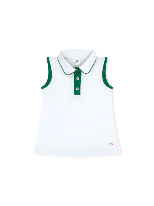 SET Gabby Tank- Pure Coconut/Augusta Green