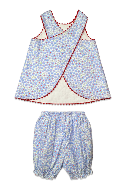 Percy and Tyne Lucy Sun Set- Red, White and Blue Floral
