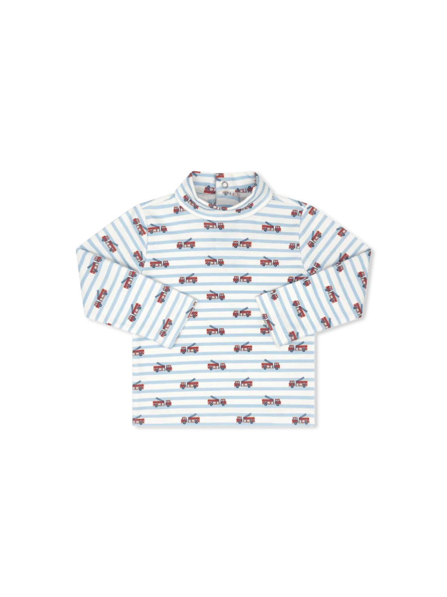 Lullaby Set Tiny Tot Turtleneck- Hook and Ladder