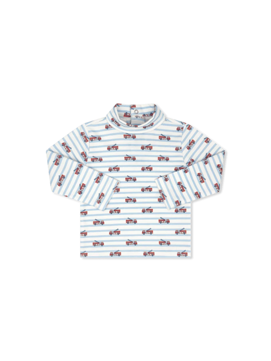 Lullaby Set Tiny Tot Turtleneck- Hook and Ladder