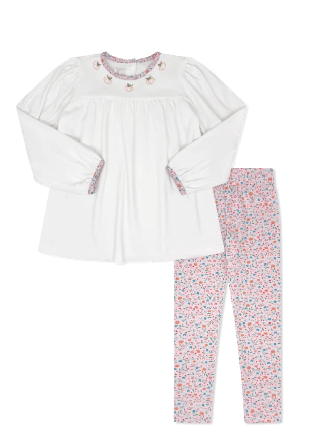 Lullaby Set Memory Making Legging Set- Pumpkin Grove