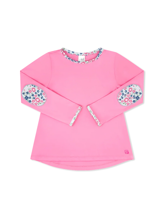 SET Kylie Long Sleeve Tee-Flamingo Pink/ Baton Rouge Blooms