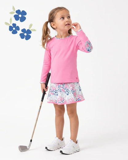 SET Kylie Long Sleeve Tee-Flamingo Pink/ Baton Rouge Blooms
