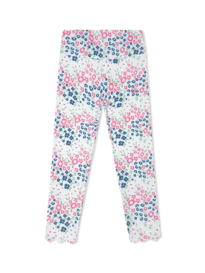 SET Sadie Scallop Legging- Baton Rouge Blooms