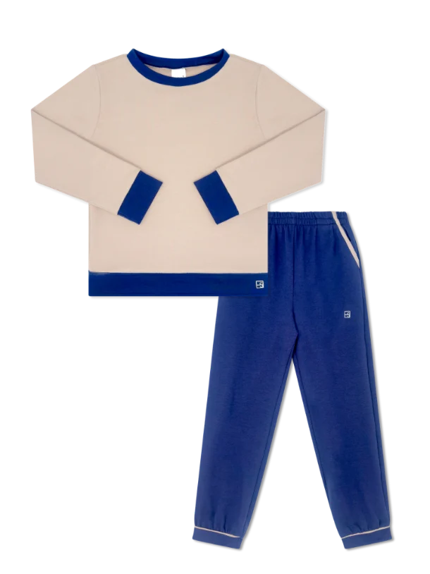SET Rivers Jogger Set- Khaki/ Navy