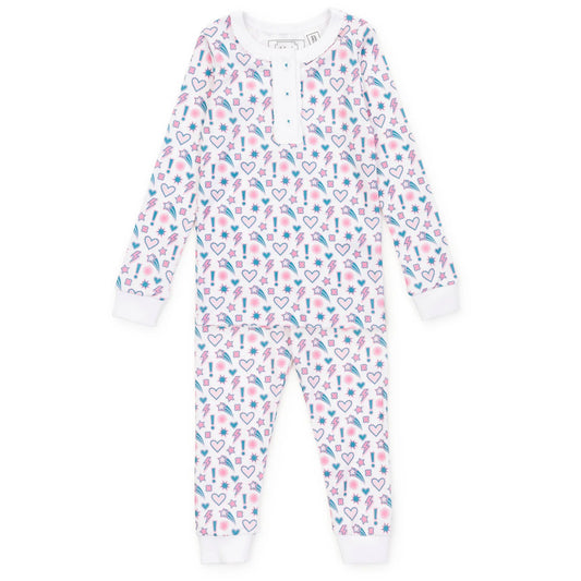 Lila and Hayes Alden Girls Pajamas- Cosmic Crush
