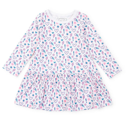 Lila and Hayes Lily Girls Dress- Cosmic Crush