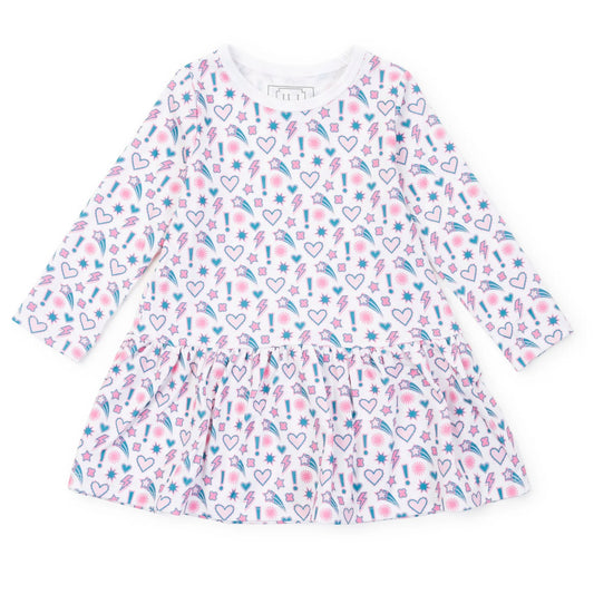 Lila and Hayes Lily Girls Dress- Cosmic Crush