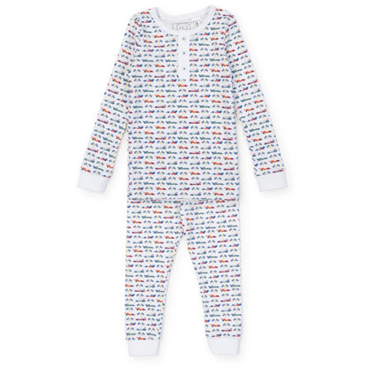 Lila and Hayes Jack Boys Pajamas- Grand Prix