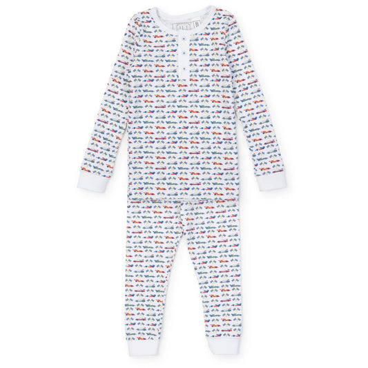 Lila and Hayes Jack Boys Pajamas- Grand Prix