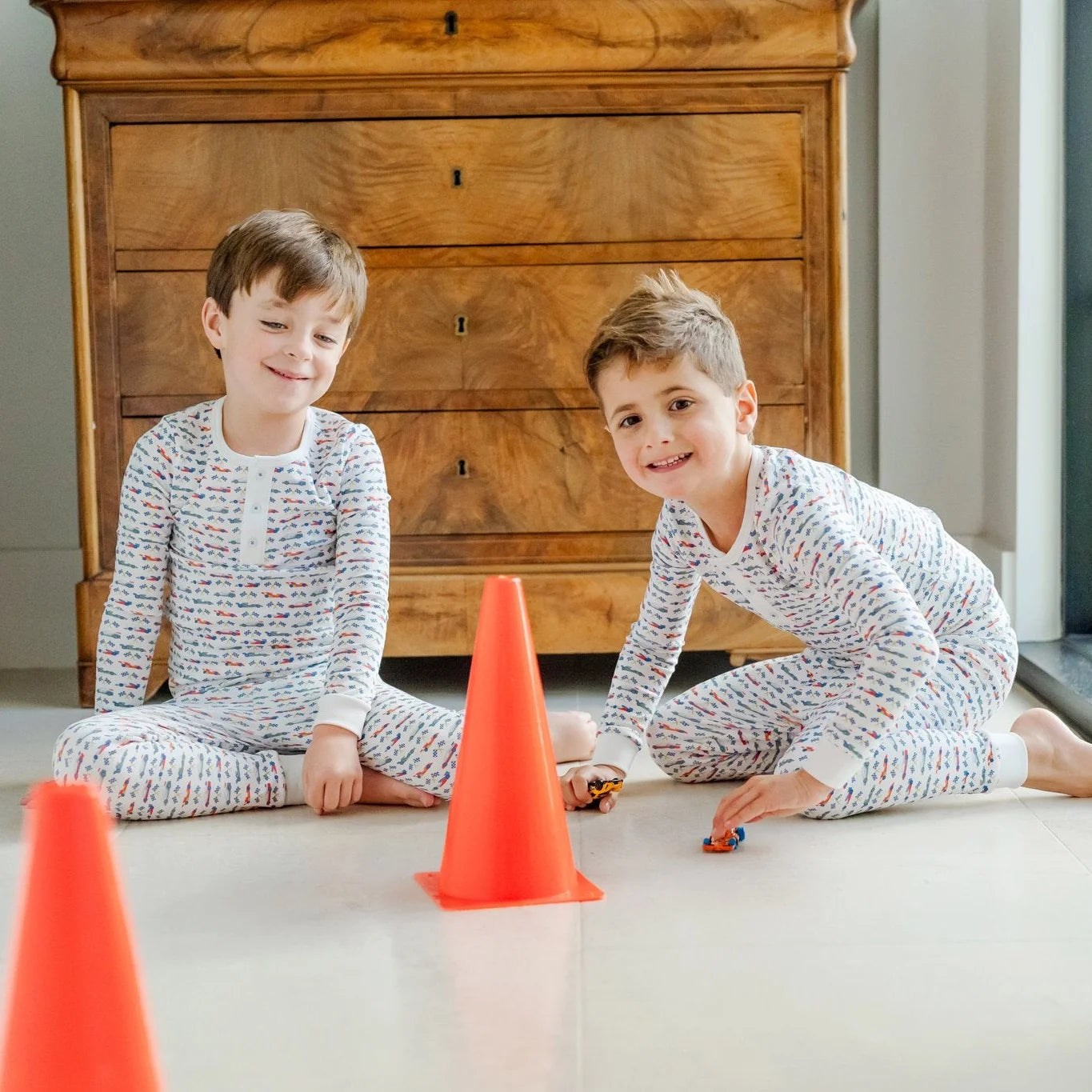 Lila and Hayes Jack Boys Pajamas- Grand Prix