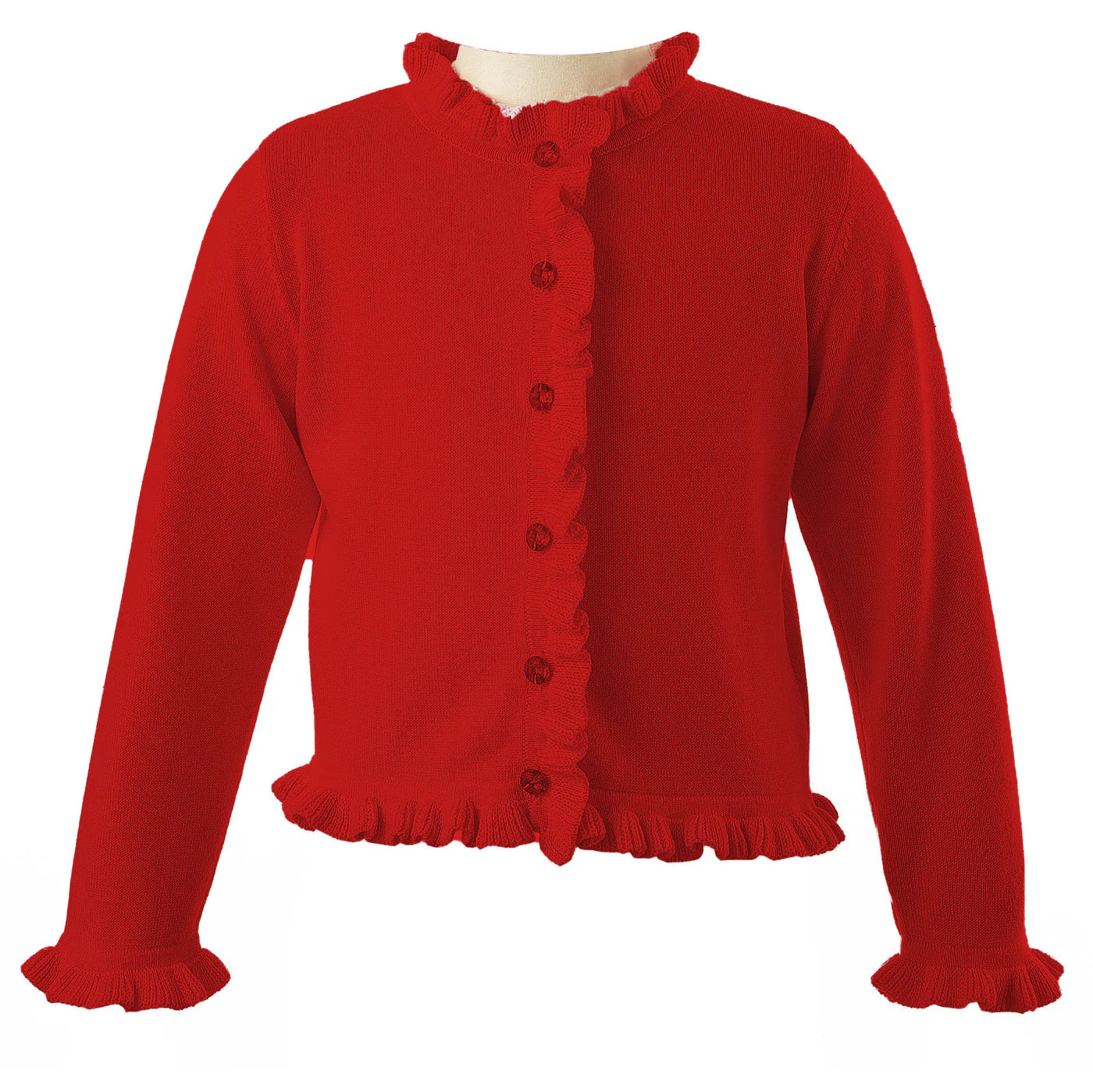 Rachel Riley Frill Cardigan- Red