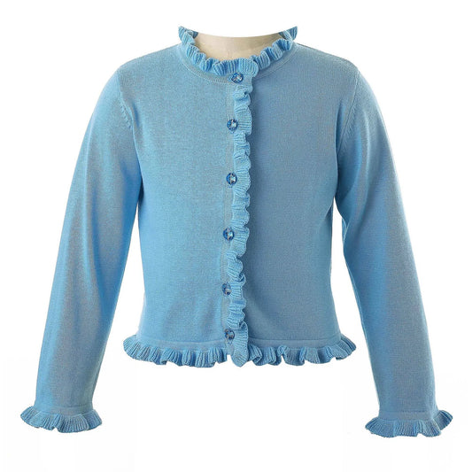 Rachel Riley Frill Cardigan- Blue