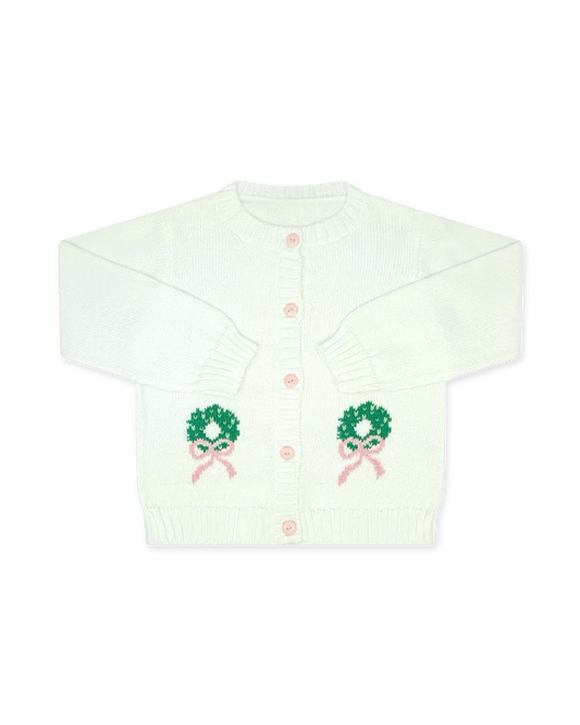 Lullaby Set Burrow Cardigan- Wreath
