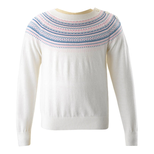 Rachel Riley Fairisle Sweater- Ivory