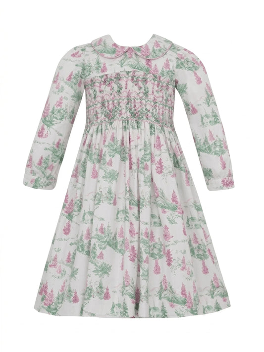 Anavini Noel Dress- Christmas Toile