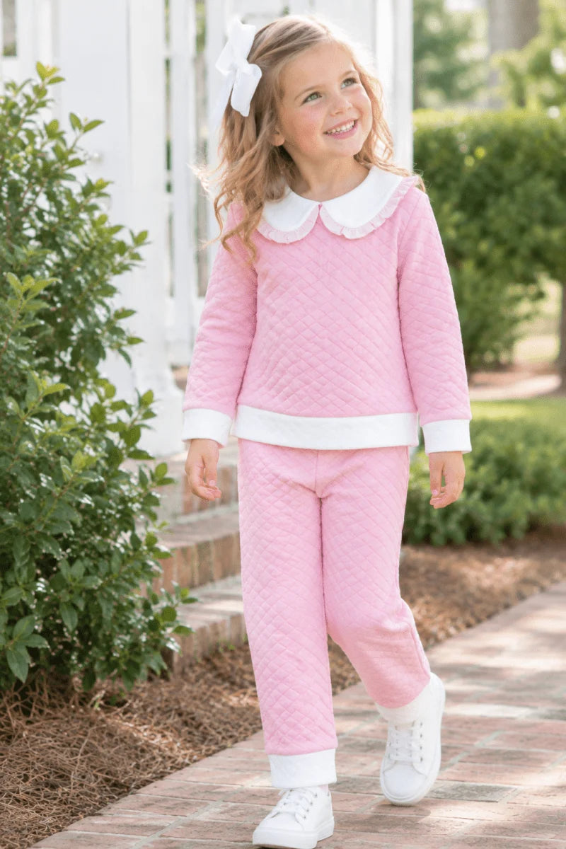 Lullaby Set Cooper Quilted Play Set- Petal Pink