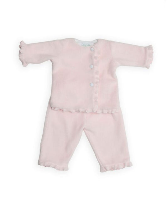 Terry Tots Fleece 2pc set- Pink